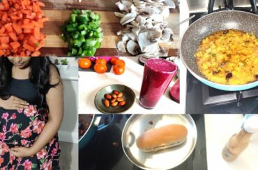Pregnant Routine Vlog || Easy n Healthy Breakfast Lunch Recipes