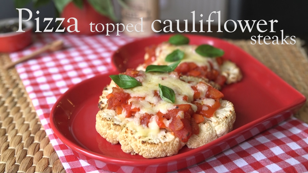 Slimming World pizza topped cauliflower steaks – using Healthy Extra A Slimming World pizza topped cauliflower steaks - using Healthy Extra A