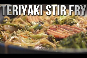 High Volume, Low Calorie Veggie Teriyaki Noodle Stir Fry Recipe