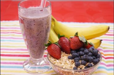 Healthy Oatmeal Breakfast Recipe: Banana Berry: Smoothie Recipe! How To: Dishin' With Di 128