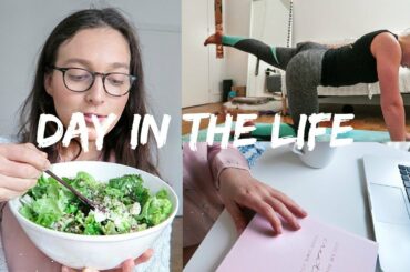 DAY IN THE LIFE » realistic vegan meals + work + healthy routines