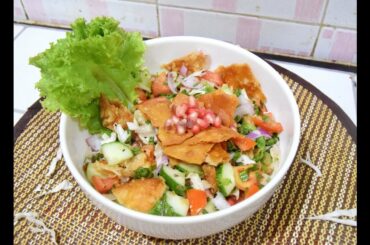 Fattoush salad(Healthy Salad)Recipe।।How To Make Fattoush Salad (Traditional Lebanese Salad )