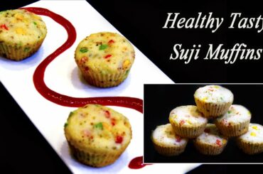 Suji Muffins | Easy and Healthy Breakfast Recipe | MadhurasRecipe | Ep - 636