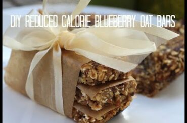 DIY: Chewy Reduced Calorie Blueberry Oat Bar Recipe