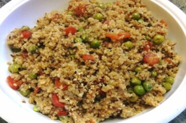 Vegetable Dalia Pulao Recipe | Namkeen Dalia | Broken Wheat Pulao