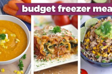 Budget Freezer Meals for the Slow Cooker & Oven! Healthy Dinner Recipes - Mind Over Munch