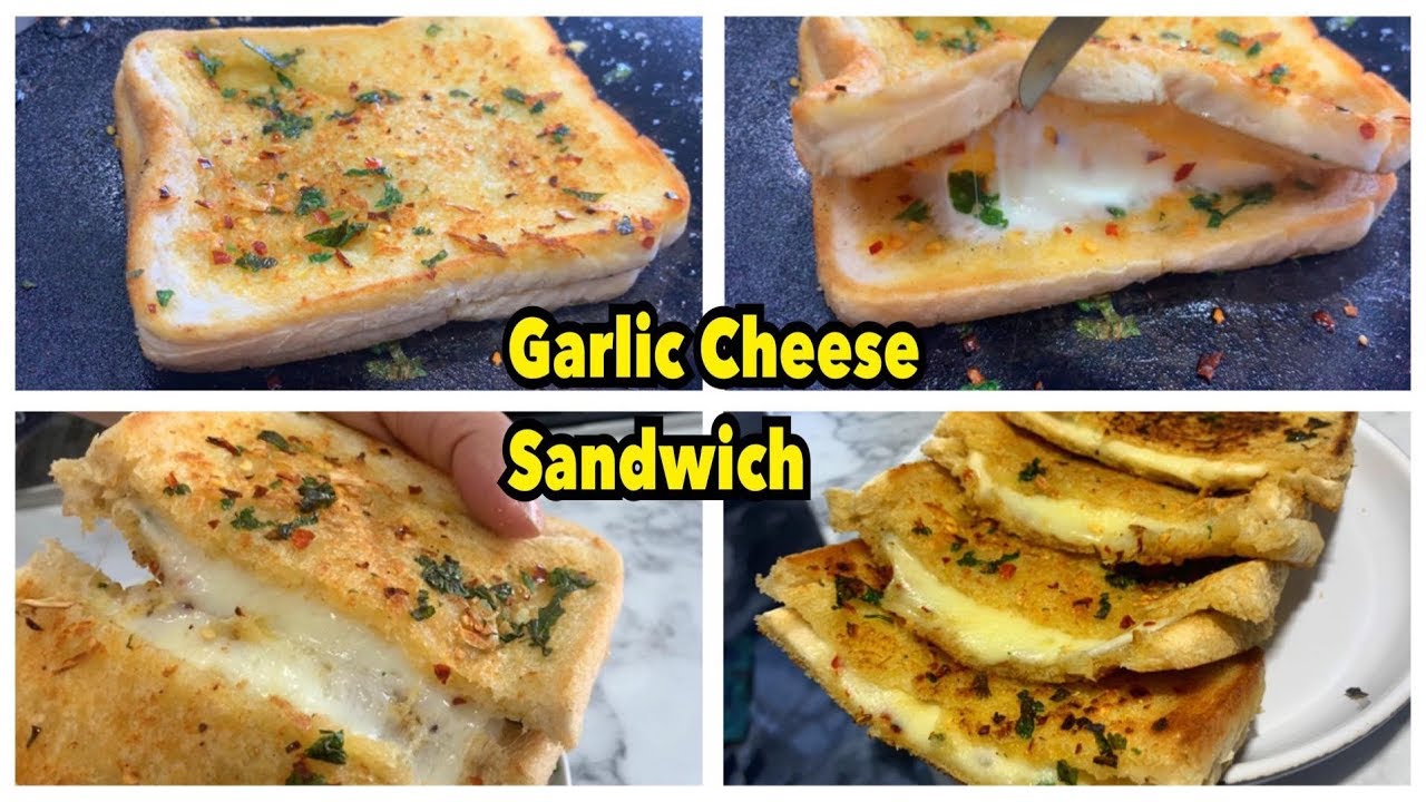 Garlic Cheese Sandwich Recipe /Nashta/Breakfast Recipe By Yasmin Cooking Garlic Cheese Sandwich Recipe /Nashta/Breakfast Recipe By Yasmin Cooking