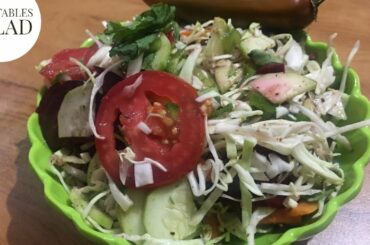 My Everyday Reguler Vegetable Salad Recipe|Veg Salad|Fit and Healthy Recipe