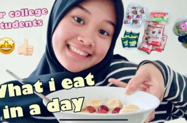 What i eat in a day - Healthy Food ( College Students )