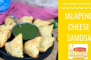 Jalapeno Cheese Samosa - Indian Snack Recipes by Archana's Kitchen