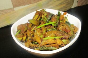 Different Style Eggplant Veg Fry | Indian Eggplant Recipe | Brinjal Fry in English | Queen Chef