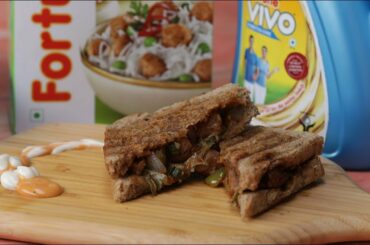 How to make Healthy Soya Manchurian Sandwich | Fortune Foods