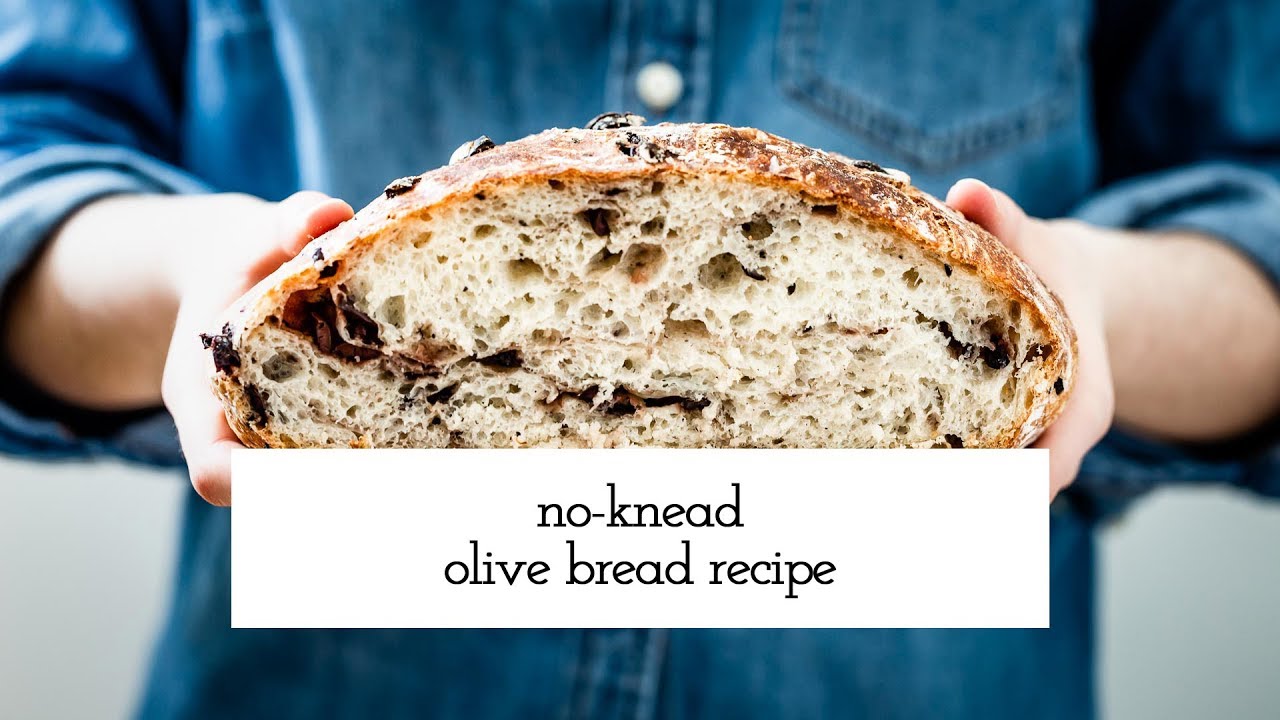 Crusty and Rustic No Knead Olive Bread Recipe Crusty and Rustic No Knead Olive Bread Recipe