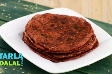 Beetroot and Sesame Roti (Healthy Breakfast) by Tarla Dalal