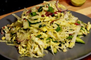 Eat Garlic iceberg Lettuce & Red Onion Cucumber  |Healthy Salad See What Happen To Your Body !!