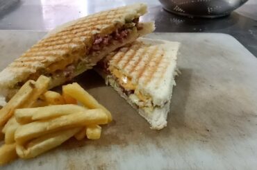 Diced meat sandwich - beef sandwich / How to make sandwich