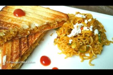 Maggi Sandwich | Maggi Noodles Sandwich/Maggi Sandwich Street Food/Bread Maggi Sandwich/Maggi Recipe