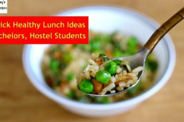 Quick Healthy Lunch Recipe For Hostlers, PG Students, Bachelors -Hostel Lunch Ideas | Skinny Recipes