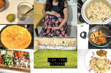 Vlog || Pregnant Routine || Backyard View || Quick n Healthy Breakfast & Lunch Recipes