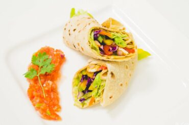 Vegetable Wrap Recipe - Using Leftover Rotis - Easy, Healthy Kids Lunch Box Recipes