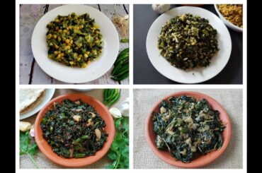 4 Healthy Lunch/Dinner (Green Leafy Vegetables) Recipes for Weight Loss | Easy Healthy Recipes