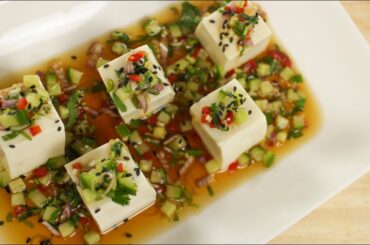 Soft Tofu & Herb Salad Recipe ยำเต้าหู้อ่อน - Hot Thai Kitchen