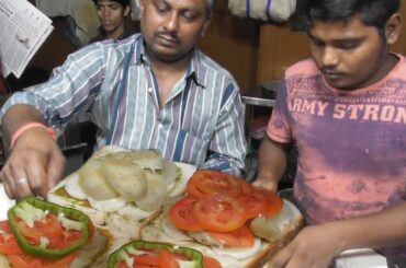 Common But Healthy Grilled Vegetable Sandwich 25 rs | Mumbai Khau Gali Street Food