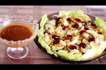 Sunday Munchies: Healthy Fruit and Vegetable Salad With Honey Mustard Dressing  Beautyklove