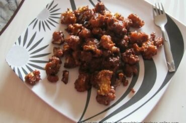 Gobi Manchurian Dry Recipe / Indian snacks recipe / Indian veg recipes/ Recipes by Poonam