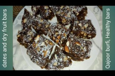 Kajor Halwa recipe |Dates and nuts bars| healthy recipes | kajor ki burfi