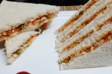 Easy sandwich recipe  // অল্প কিছু উপকরণে মজাদার স্যান্ডউইচ