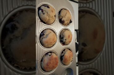 How to make blueberry muffins-from scratch! Healthy snack and breakfast!
