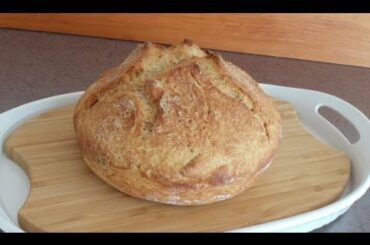 No-Knead Honey Whole Wheat Bread (Easy... No Mixer... No Yeast Proofing)