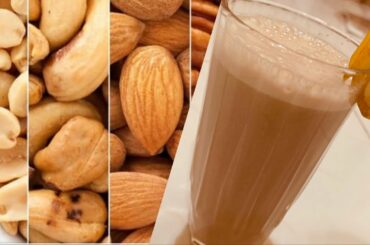 Healthy Breakfast smoothie for kids / Nuts smoothie/ Badam milkshake