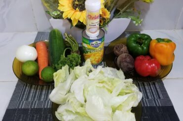 Ansalaato vitamin leh/healthy salad/ أروع السلطة😋😋💓💞💕