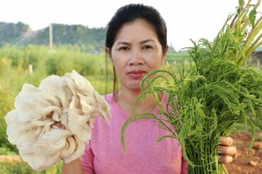 Awesome Cooking Mushroom & Vegetable With Fish Recipe - Cook healthy Recipes - Village Food Factory