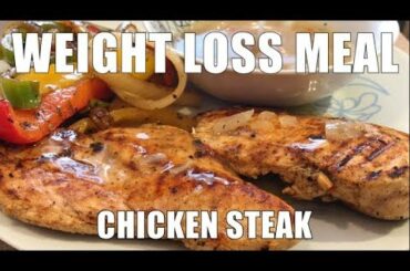 Weight Loss Meal Chicken Steak || Low Calories Meal || Pakistani British Mom Cooking Healthy Meal