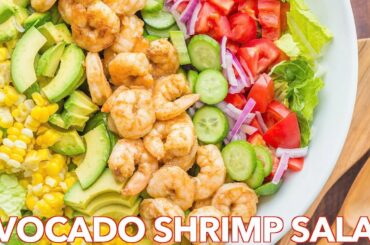 Salads: Avocado Shrimp Salad Recipe + Simple Cilantro Lemon Dressing
