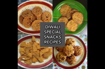 4 EASY DIWALI SNACKS RECIPES/Diwali special recipes/Instant snack recipes for diwali