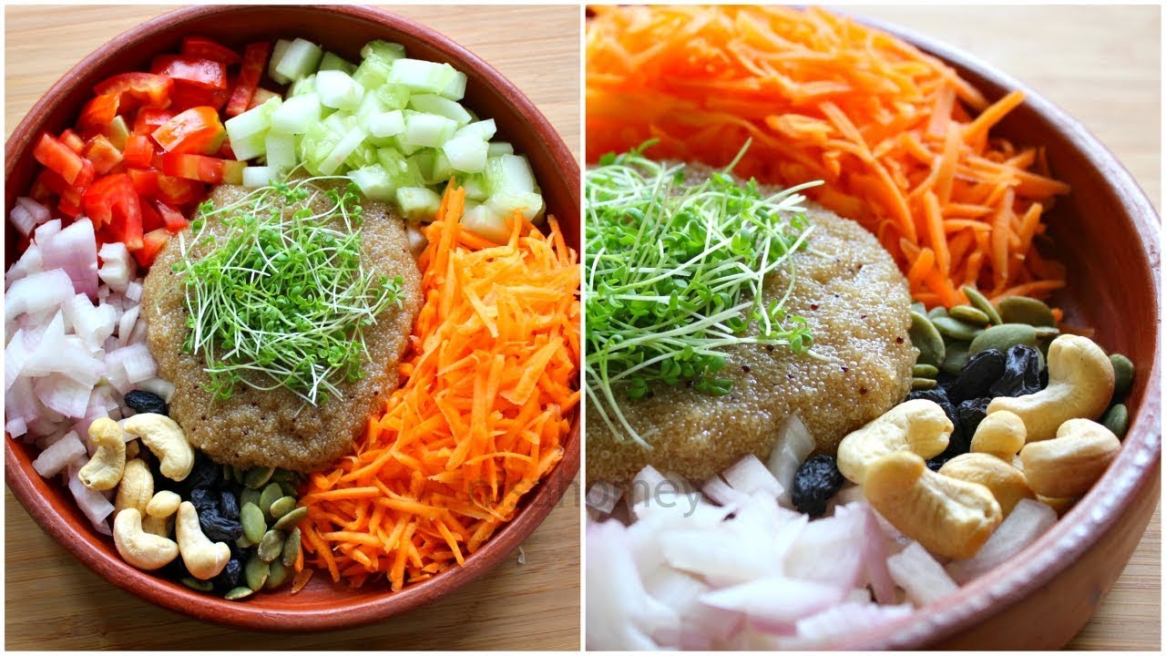 Weight Loss Salad Recipe For Dinner – Amaranth & Microgreens Salad – Healthy Salad Recipes Weight Loss Salad Recipe For Dinner - Amaranth & Microgreens Salad - Healthy Salad Recipes