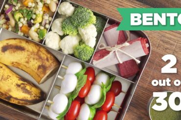 Bento Box Healthy Lunch 2/30 (Vegetarian) - Mind Over Munch