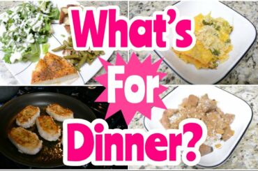 WHAT'S FOR DINNER | Easy Weeknight Meals | Healthy Dinner Ideas | Working Mom Easy Dinner Recipes