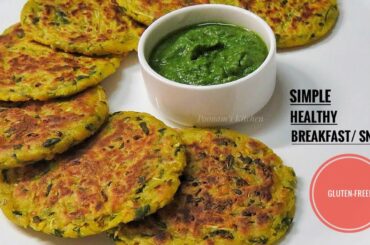 Simple Healthy No Aata No Maida Breakfast Recipe - Easy Gluten Free Recipe/ Jowar Ki Panki