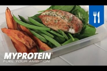 Meal Prep Recipes - Chicken & Sweet Potato Fries - Healthy Food from Myprotein