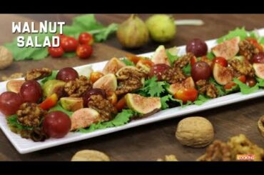 Walnut Salad | Savoury Walnuts | Honey Glazed Walnuts | Healthy Salad
