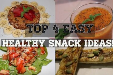 Top 4 Delicious Healthy Snack Recipes : Lose Weight and Stay Filled (Easy, quick and cheap)