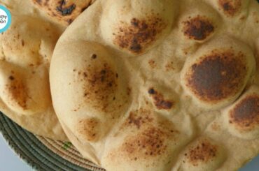 Whole Wheat Naan without Oven Recipe By Healthy Food Fusion