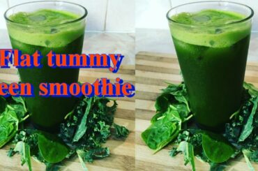 Flat Tummy Green Smoothie ( Lose Belly Fat In A Week ) | Recipes By Chef Ricardo