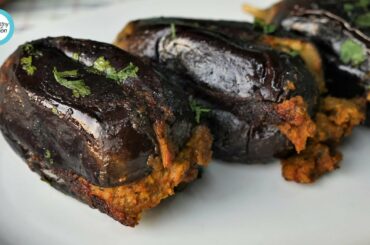Stuffed Brinjal/Eggplant By Healthy Food Fusion