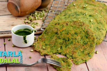 Sprouts Pancakes ( Healthy Breakfast) by Tarla Dalal
